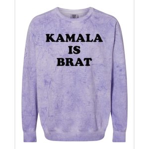 Kamala Is Brat Kamala Is Brat 2024 Kamala Is Brat Colorblast Crewneck Sweatshirt