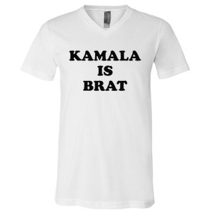 Kamala Is Brat Kamala Is Brat 2024 Kamala Is Brat V-Neck T-Shirt