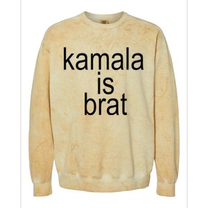 Kamala Is Brat Funny Meme Colorblast Crewneck Sweatshirt