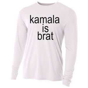 Kamala Is Brat Funny Meme Cooling Performance Long Sleeve Crew