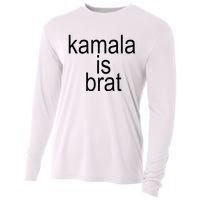 Kamala Is Brat Funny Meme Cooling Performance Long Sleeve Crew