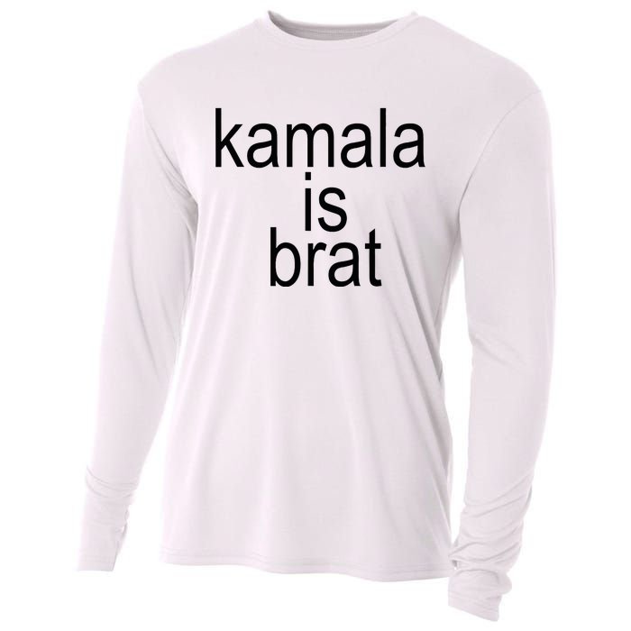 Kamala Is Brat Funny Meme Cooling Performance Long Sleeve Crew