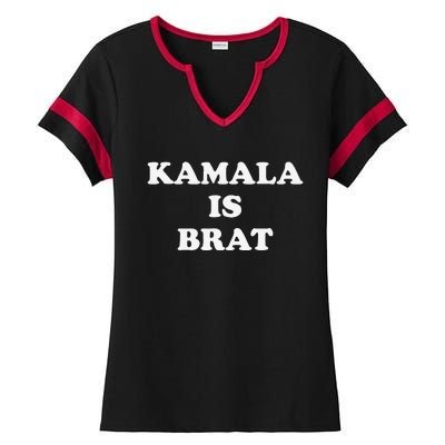 Kamala Is Brat Kamala Is Brat 2024 Kamala Is Brat Ladies Halftime Notch Neck Tee