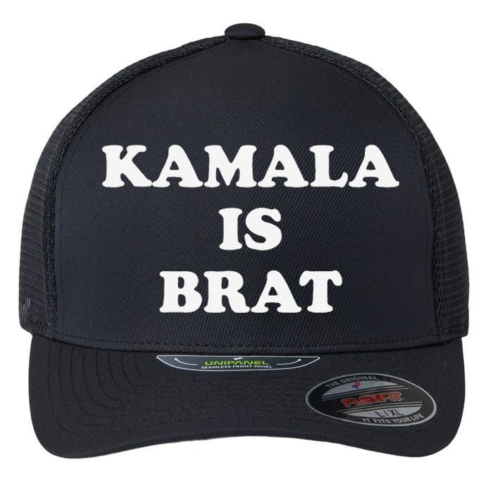 Kamala Is Brat Kamala Is Brat 2024 Kamala Is Brat Flexfit Unipanel Trucker Cap