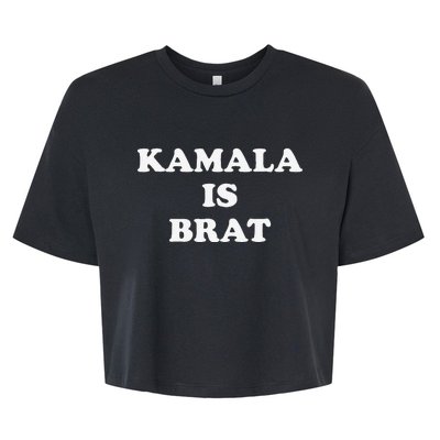 Kamala Is Brat Kamala Is Brat 2024 Kamala Is Brat Bella+Canvas Jersey Crop Tee