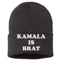 Kamala Is Brat Kamala Is Brat 2024 Kamala Is Brat Sustainable Knit Beanie