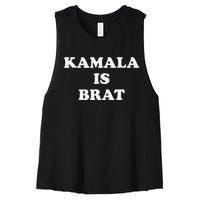 Kamala Is Brat Kamala Is Brat 2024 Kamala Is Brat Women's Racerback Cropped Tank