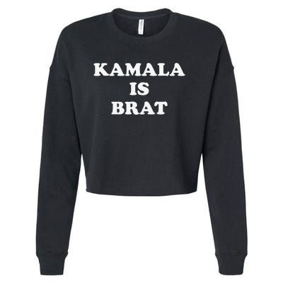 Kamala Is Brat Kamala Is Brat 2024 Kamala Is Brat Cropped Pullover Crew