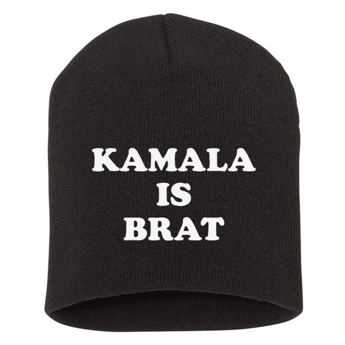 Kamala Is Brat Kamala Is Brat 2024 Kamala Is Brat Short Acrylic Beanie