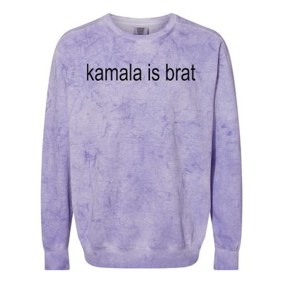 Kamala Is Brat 2024 Colorblast Crewneck Sweatshirt