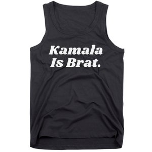 Kamala Is Brat Funny Messy Bun Tank Top