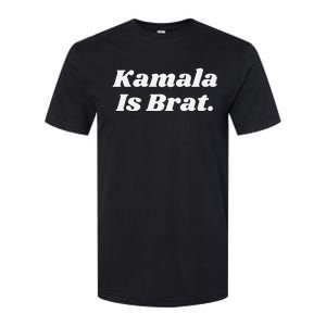 Kamala Is Brat Funny Messy Bun Softstyle CVC T-Shirt