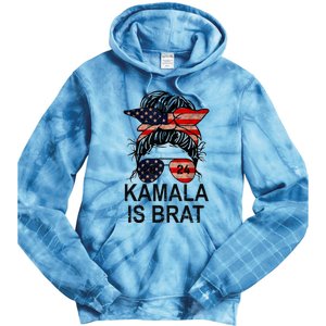 Kamala Is Brat Funny Quotes Feminist Tie Dye Hoodie