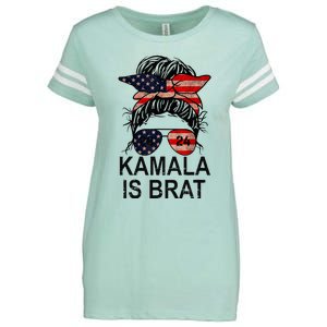 Kamala Is Brat Funny Quotes Feminist Enza Ladies Jersey Football T-Shirt