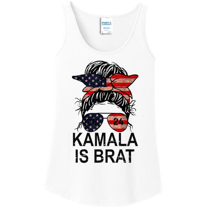 Kamala Is Brat Funny Quotes Feminist Ladies Essential Tank