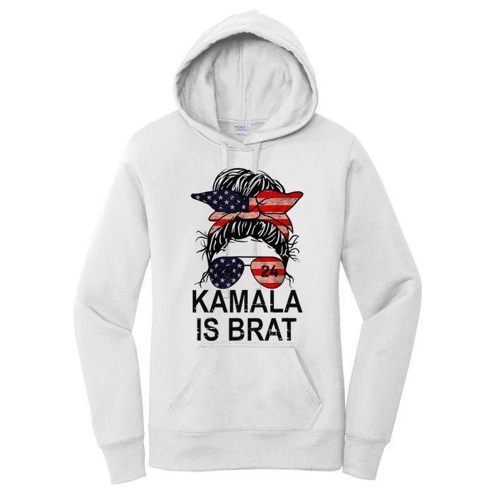 Kamala Is Brat Funny Quotes Feminist Women's Pullover Hoodie