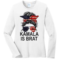 Kamala Is Brat Funny Quotes Feminist Ladies Long Sleeve Shirt