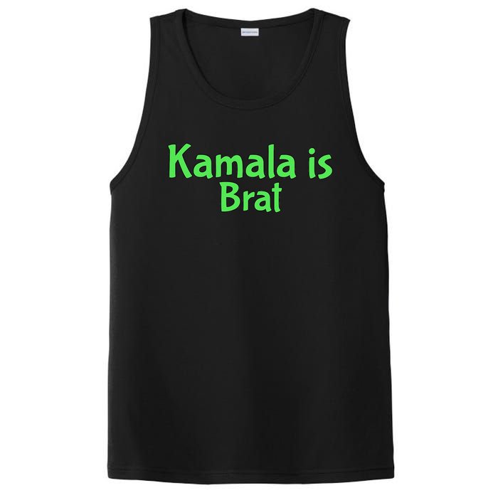 Kamala Is Brat Funny Sarcastic Quote Kamala Is Brat 2024 PosiCharge Competitor Tank