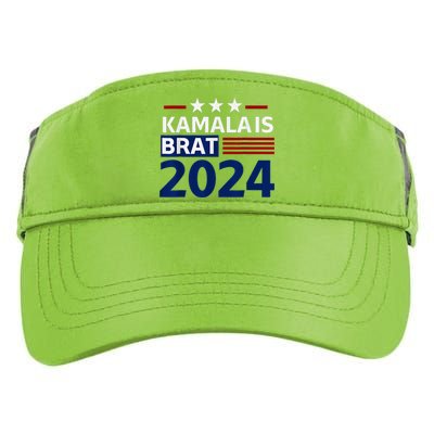 Kamala Is Brat Funny Sarcastic Coconut Tree Campaign Adult Drive Performance Visor