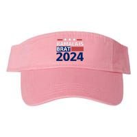 Kamala Is Brat Funny Sarcastic Coconut Tree Campaign Valucap Bio-Washed Visor