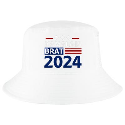 Kamala Is Brat Funny Sarcastic Coconut Tree Campaign Cool Comfort Performance Bucket Hat