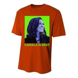 Kamala Is Brat Funny Sarcastic Performance Sprint T-Shirt