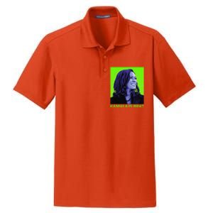 Kamala Is Brat Funny Sarcastic Dry Zone Grid Polo