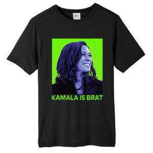 Kamala Is Brat Funny Sarcastic Tall Fusion ChromaSoft Performance T-Shirt