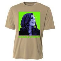 Kamala Is Brat Funny Sarcastic Cooling Performance Crew T-Shirt