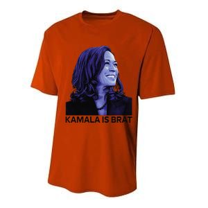 Kamala Is Brat Funny Sarcastic Performance Sprint T-Shirt