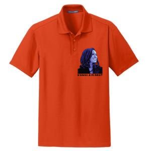 Kamala Is Brat Funny Sarcastic Dry Zone Grid Polo