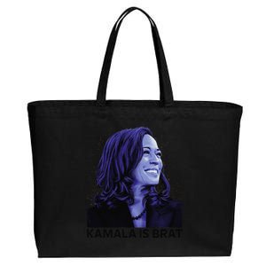 Kamala Is Brat Funny Sarcastic Cotton Canvas Jumbo Tote