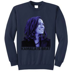 Kamala Is Brat Funny Sarcastic Sweatshirt