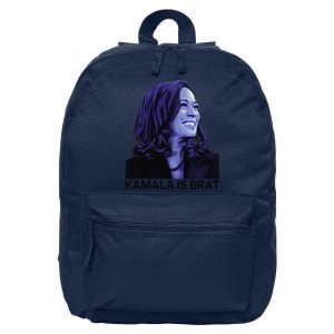 Kamala Is Brat Funny Sarcastic 16 in Basic Backpack