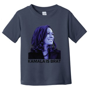 Kamala Is Brat Funny Sarcastic Toddler T-Shirt