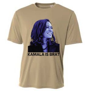 Kamala Is Brat Funny Sarcastic Cooling Performance Crew T-Shirt