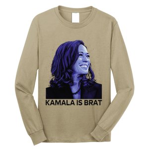 Kamala Is Brat Funny Sarcastic Long Sleeve Shirt