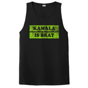 Kamala Is Brat Funny Usa Humor Meme Green Text PosiCharge Competitor Tank