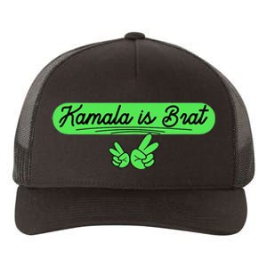 Kamala Is Brat Funny Sarcastic Quote Kamala Is Brat 2024 Yupoong Adult 5-Panel Trucker Hat