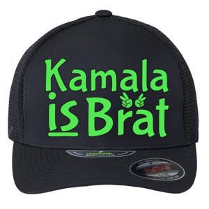 Kamala Is Brat Funny Sarcastic Flexfit Unipanel Trucker Cap