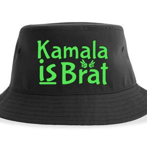 Kamala Is Brat Funny Sarcastic Sustainable Bucket Hat