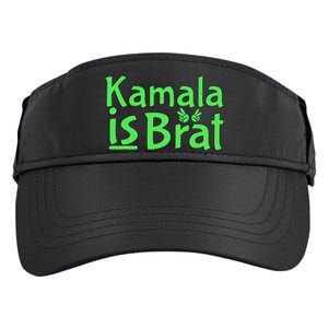 Kamala Is Brat Funny Sarcastic Adult Drive Performance Visor