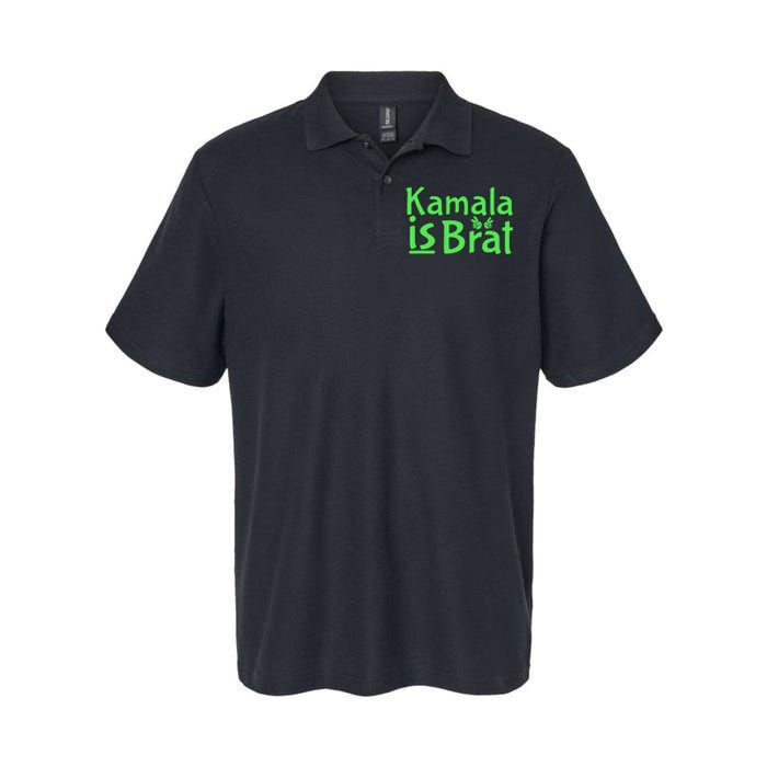 Kamala Is Brat Funny Sarcastic Softstyle Adult Sport Polo