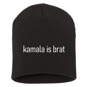 Kamala Is Brat Lime Green Brat Short Acrylic Beanie