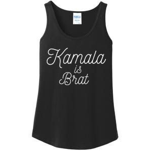 Kamala Is Brat Lime Green Brat Ladies Essential Tank