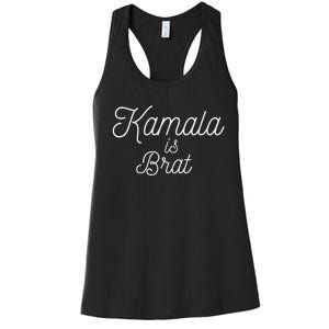 Kamala Is Brat Lime Green Brat Women's Racerback Tank