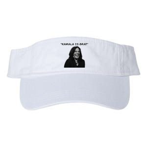 Kamala Is Brat Funny Usa Humor Meme Green Text Valucap Bio-Washed Visor