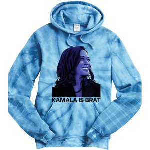 Kamala Is Brat Funny Tie Dye Hoodie