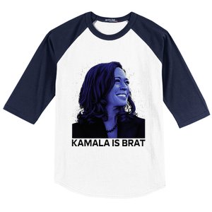 Kamala Is Brat Funny Baseball Sleeve Shirt