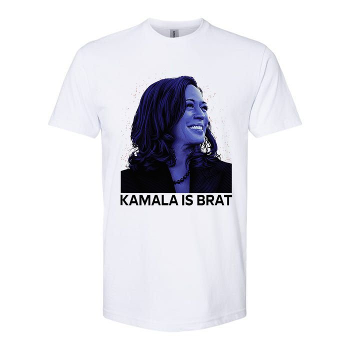 Kamala Is Brat Funny Softstyle CVC T-Shirt